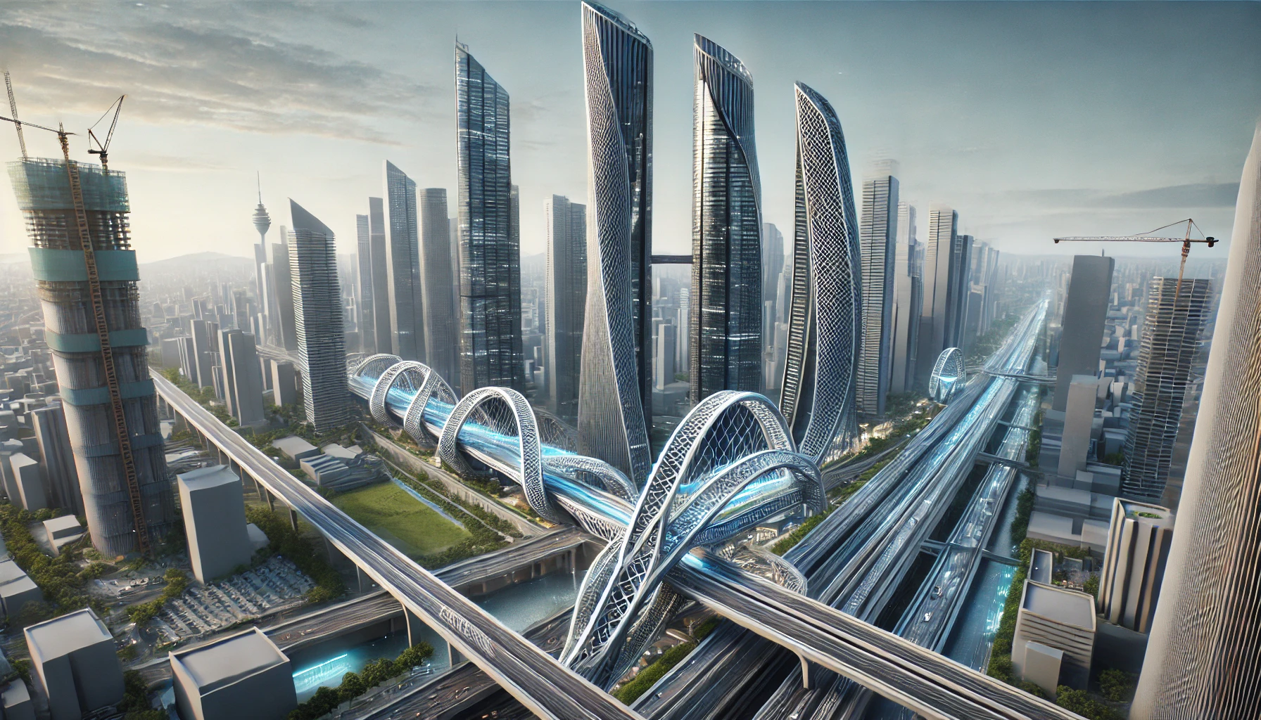 شبكة الجسور المطبوعة ثلاثية الأبعاد في الصين تحول المشهد الحضري